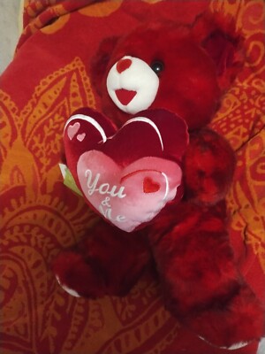 Dan Dee 2010 Red Sweetheart Teddy Bear Valentines 20'' Plush (You & Me) 