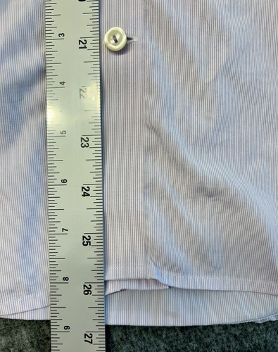 Eton Herren geknöpftes Shirt 15,5/35 rosa weiß gestreift (Etikett 43) - Bild 5 von 19