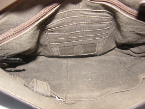 Liz Claiborne Shoulder Purse Brown Pebbled faux Leather Very Clean - Picture 8 of 8