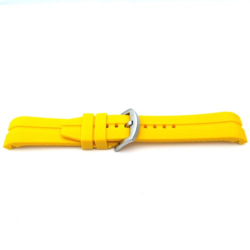 Correa de reloj deportivo para hombre con acabado curvo 22 mm buzos goma silicona impermeable - Imagen 19 de 25
