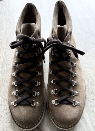 New Men's Fracap M120 Boots Commando Sole 46 - US 13 Taupe / Gray Suede - Picture 2 of 12
