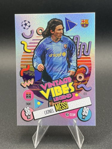 Lionel Messi Vintage Vibes Legend Match Attax 2024/2025 Barcelona 24/25 # 420 - Picture 2 of 7