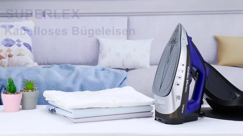 2-in-1 Dampfbügeleisen Bügeleisen Dampf Selbstreinigung Kabellos Modus & Stand - Video 1 von 1