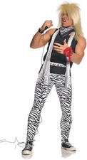 Underwraps 80s Hair Metal Band Member Rocker Rock Music Mens Adult Costume