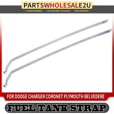 Pair 2 Fuel Tank Straps for Dodge Charger Coronet Plymouth Satellite 1968-1970