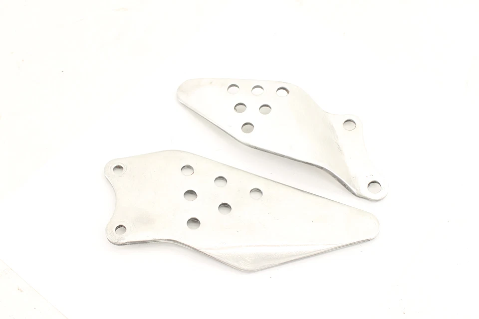 Kawasaki Ninja Zx6r Zx600r 2009 juego de talones OEM pulidos reposapiés delanteros  Foto 4 de 4