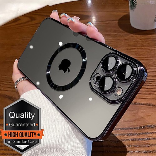 Stoßfeste Mag sichere TPU Hülle für iPhone 15 14 Pro Max 13 12 11 Kamera Objektiv Abdeckung - Bild 1 von 19