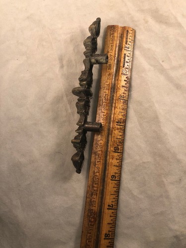 1 Vintage Ornate Brass Dresser Cabinet Desk Drawer Pull Handle 6" Canada CH 1730 - Picture 10 of 12