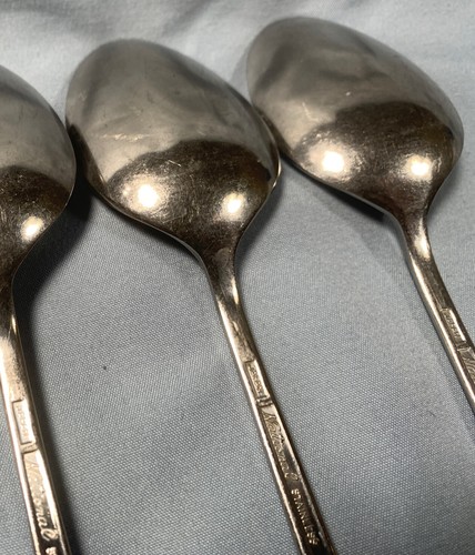Bundle of 5 National Argonne NS STAINLESS Silverware 7-1/4" Spoon Teaspoon Japan - Picture 10 of 12