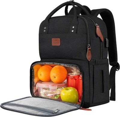 MATEIN Laptop Lunch Rucksack, Picknick Rucksack mit Isoliertem Kühlfach, 17