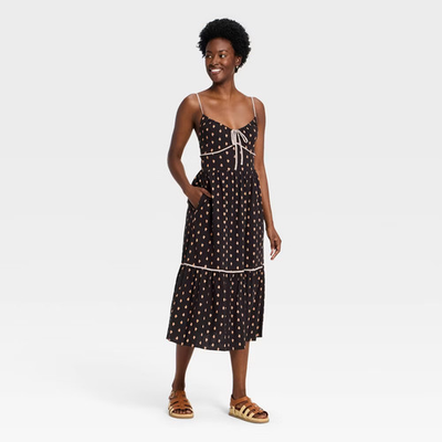 #ad Women Ruffle Maxi Pullover Sundress Universal Thread $11.99