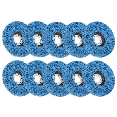 10 Pcs Clean Disc 4.5'' x 7/8'' Easy Change Strip Discs Remove Paint Rust & Clean