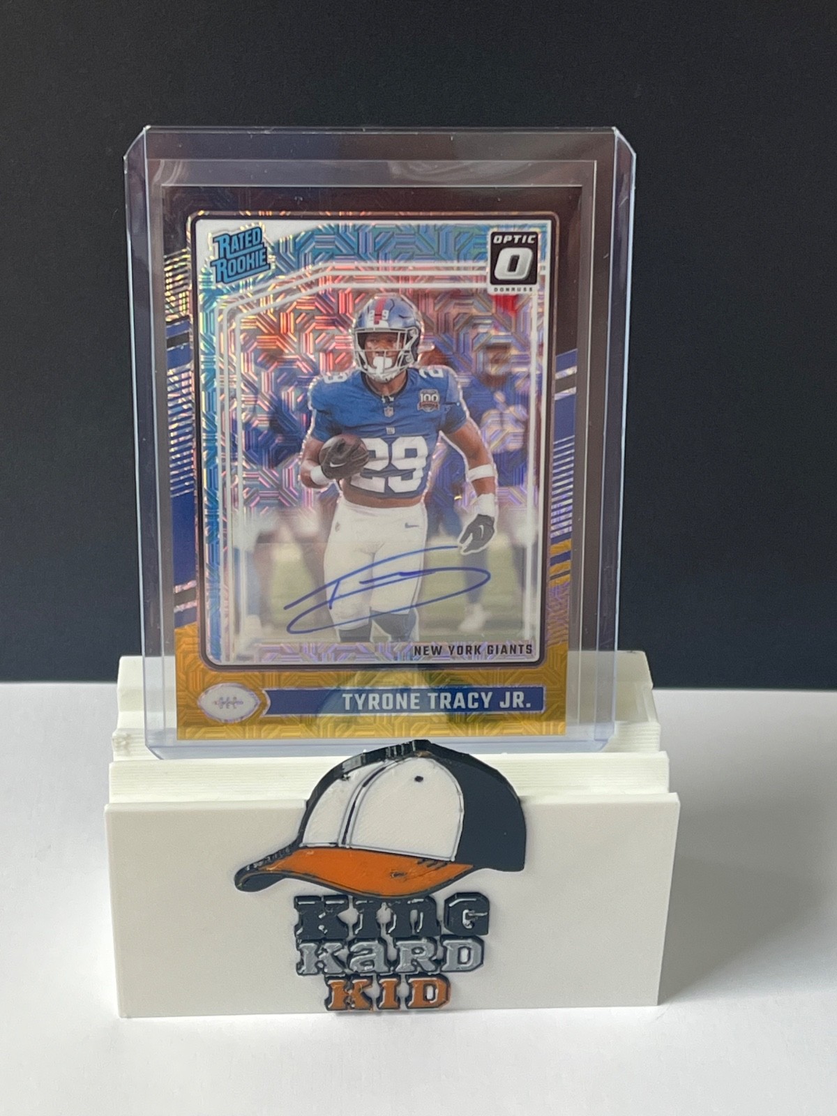 2024 Donruss Optic Tyrone Tracy Jr. Rated Rookie Auto Black Gold Mojo Prizm /60
