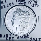 1878 8TF MORGAN SILVER DOLLAR HI GRADE GENUINE U.S. MINT RARE KEY COIN 9037
