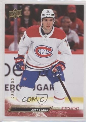 2022-23 Upper Deck Series 1 UD Exclusives 85/100 Jake Evans #97 4z8