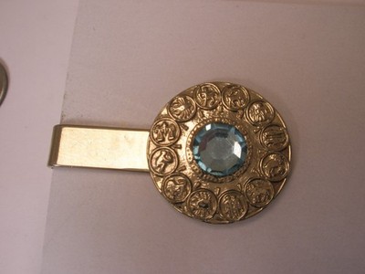 Zodiac Calendar Vintage Tie Bar Clip leo aries virgo cancer aquarius pisces libr