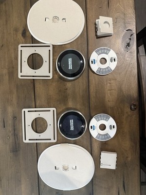 2 Nest Learning Thermostats Programmable Wi-Fi with Hardware