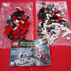LEGO SPEED CHAMPIONS Porsche 919 Hybrid and 917K Pit Lane 75876 Used W/Manual