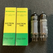ANOS Amperex EL84 6BQ5 Tubes D-Getter Bugle Boy MATCHED N709 E84L CV2975 NICE! D