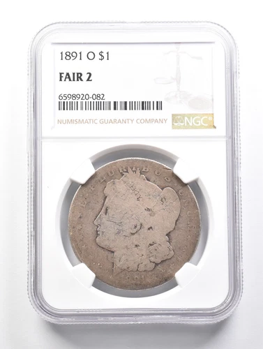 LOWBALL 1891-O Morgan Silver Dollar NGC Low Ball FR2 FR-2 Fair Pocket Piece *853