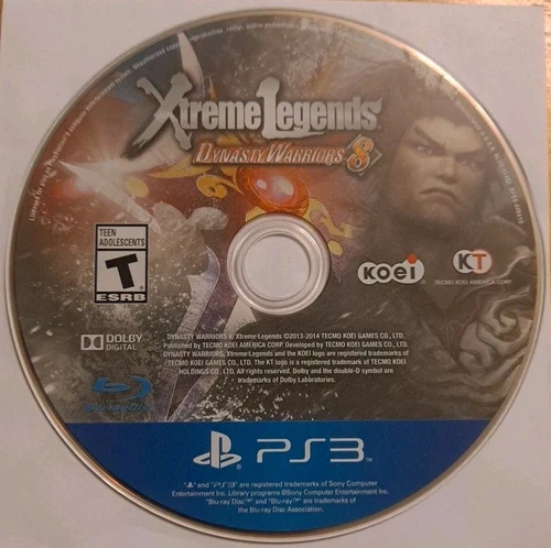 Dynasty Warriors 8: Xtreme Legends (Sony PlayStation 3, 2014) - Disc Only 