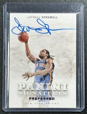 LATRELL SPREWELL 2014-15 PANINI PREFERRED #447 SIGNATURES ON-CARD AUTO 19/20