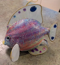 Adorable JEWELS Plush Fish Aurora Sharon Lea Larsen 9" Long