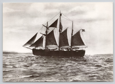 Postcard Polar Ship FRAM 1893 Norwegian Arctic Exploration Sailing Vessel