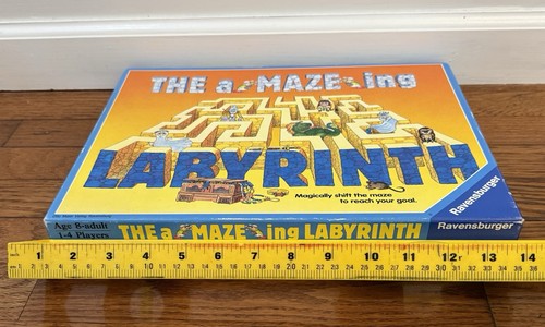 Gioco da tavolo vintage The Amazing Labyrinth completo Ravensburger 1988 famiglia bambini - Foto 3 di 10