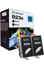 XLHIPPO 923e Black Ink Cartridge Compatible for HP OfficeJet Pro 8120 8130 8135