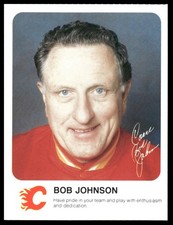 1986-87 Red Rooster Calgary Flames Bob Johnson Calgary Flames