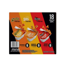 Frito-Lay Minis Doritos Cheetos and SunChips Snacks Variety Pack, Snack Size Cup