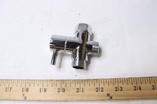 Chrome T-Adapter for Bidet Installation - What's Shown Only