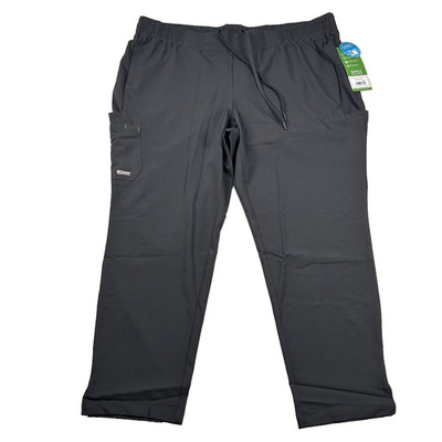 Barco Scrubs Bottom Womens 4xl Grey's Anatomy 6 Pocket Evolve Stretch Black