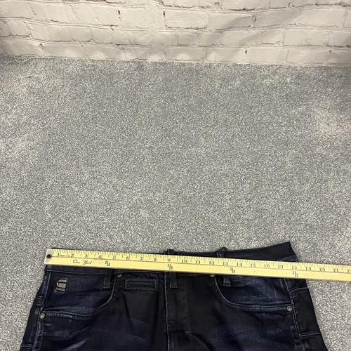 G Star Raw Jeans Herren 34x28 Blau D-STAQ 3D Super Slim Denim Dark Wash Stretch - Bild 8 von 10