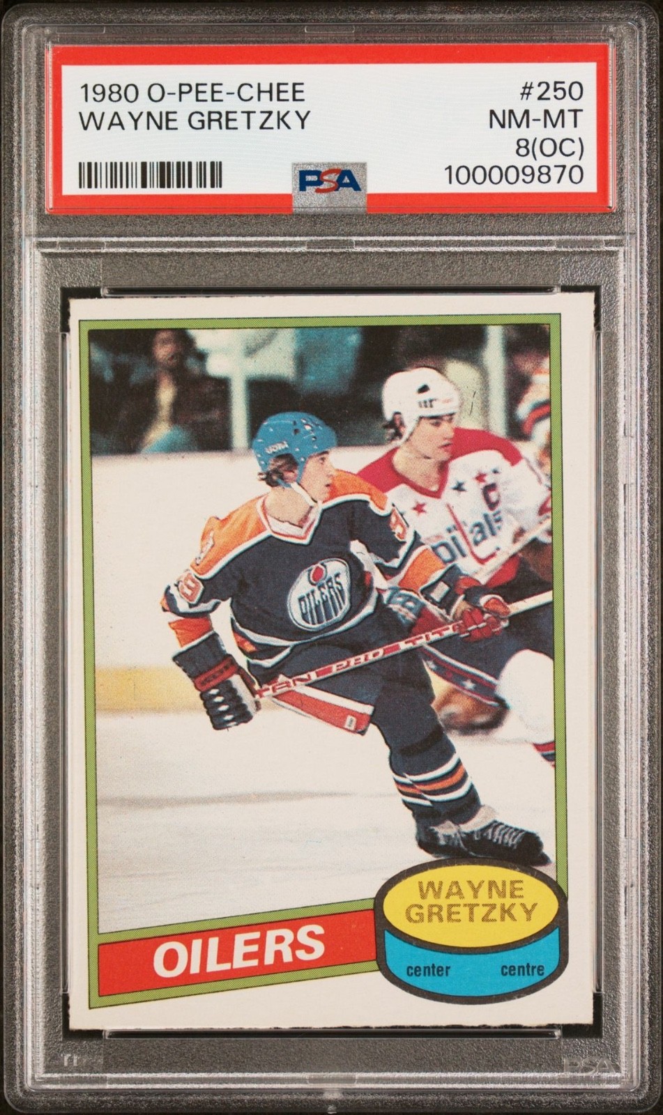 WAYNE GRETZKY 1980-81 OPC #250 2ND YEAR PSA 8 NEAR MINT-MINT