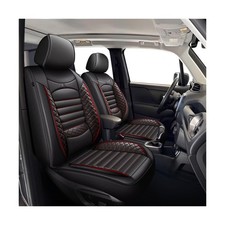 2 Front Car Seat Covers Fit for Jeep Renegade 2015-2023 Waterproof Faux Leath...