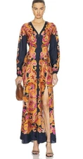ZIMMERMANN ACADIAN LONG SLEEVE MAXI DRESS SIZE 0 AU/UK 8 US 4 RRP $1100
