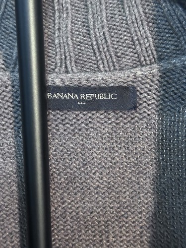 Banana Republic Sweater Women's Large Brown Cable Knit Open Front Cardigan - Picture 3 of 5
