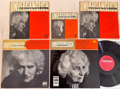 ELLY NEY LUDWIG HOELSCHER Beethoven Schubert Brahms ED1 HMV 5x Record Set MINT