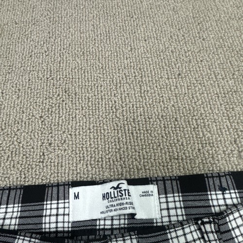 Pantalones Hollister tiro alto negro blanco para mujer talla mediana - Imagen 5 de 12