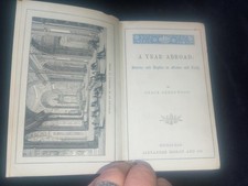 1869 A Year Abroad France & Italy by Grace Greenwood aka Sara Jane Lippincott