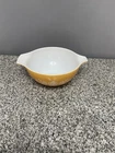 Vtg PYREX MCM Butterfly Gold Cinderella Mixing Bowl Glass 1 1/2 Quart 1960s