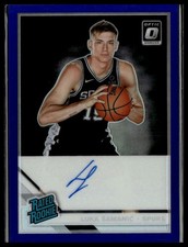 2019-20 Donruss Optic #176 Luka Samanic Rated Rookie Auto Purple RC Spurs