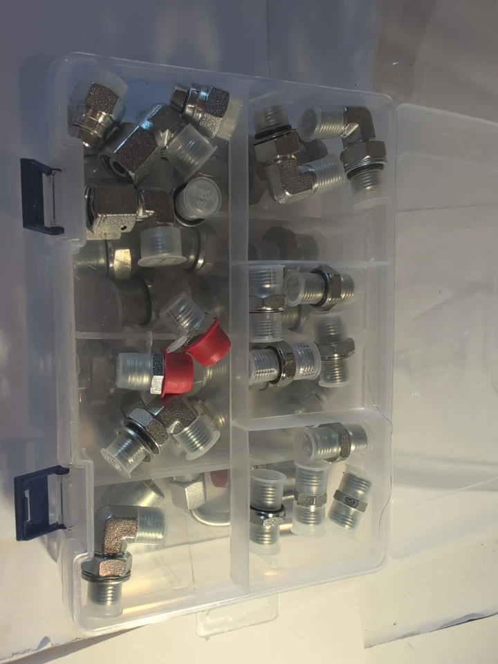 中国迷你挖掘机 DIN 液压配件 38 件配件套装。 AGT — 第 2/4 张图片