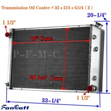 4 ROW ALUMINUM RADIATOR Fit 73-87 83 Chevy C/K C10 C20 C30 K10 K20 GMC C15 Truck