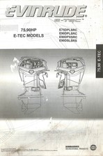 Evinrude Johnson 75-90HP E-TEC Outboard Motor Service Parts Manual 2003
