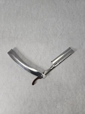 Vintage Marianna #310 Straight Razor Folding Hair Shaper Stainless Steel