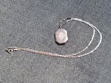 alte Kette + Foto-Medaillon - 925er / 835er Silber, Art Deco, Vintage, Nachlass