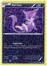 1x Purrloin - RC13/RC25 - Uncommon Heavily Played Pokemon BW - Legendary Treasur on eBay